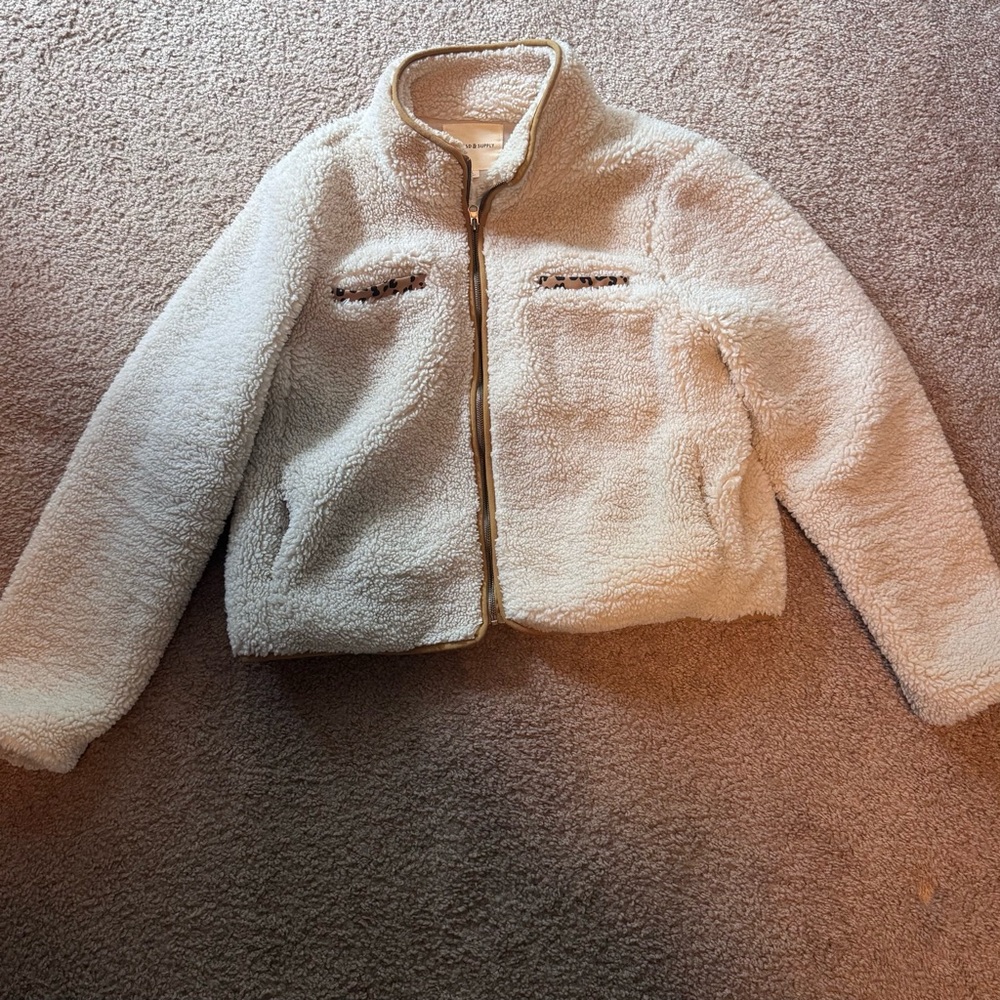 Thread & Supply Celine Sherpa Zip-Up Jacket
